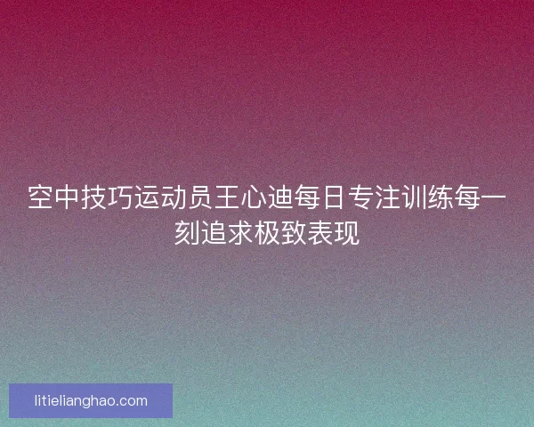 空中技巧运动员王心迪每日专注训练每一刻追求极致表现 空中技巧运动员王心迪每日专注训练每一刻追求极致表现