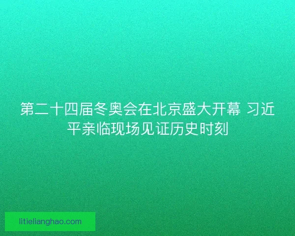 第二十四届冬奥会在北京盛大开幕 习近平亲临现场见证历史时刻 第二十四届冬奥会在北京盛大开幕 习近平亲临现场见证历史时刻